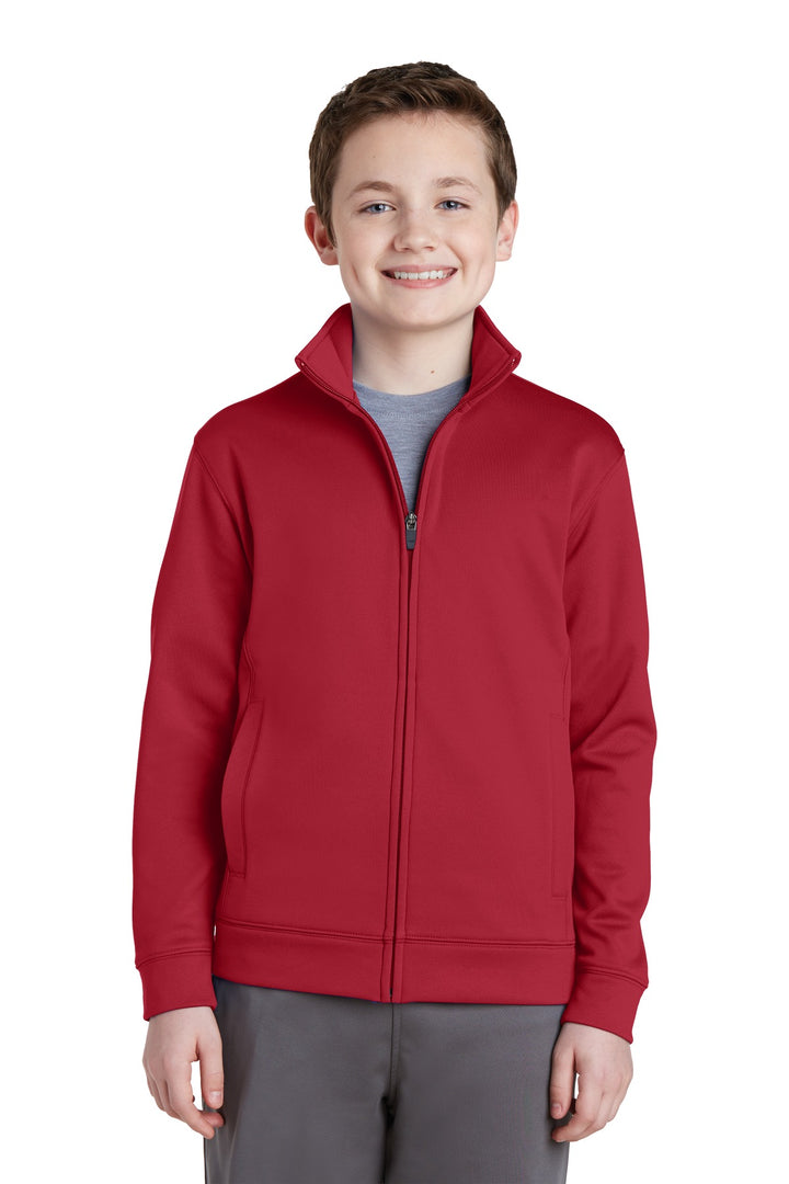 Sport-Tek¨ Youth Sport-Wick¨ Fleece Full-Zip Jacket.  YST241