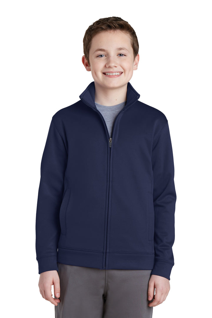 Sport-Tek¨ Youth Sport-Wick¨ Fleece Full-Zip Jacket.  YST241