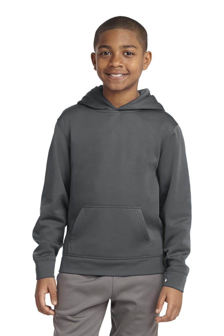 Sport-Tek¨ Youth Sport-Wick¨ Fleece Hooded Pullover. YST244
