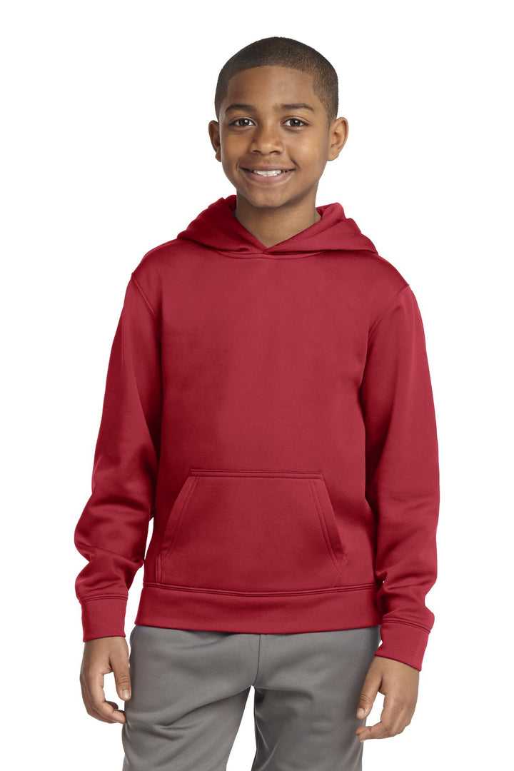 Sport-Tek¨ Youth Sport-Wick¨ Fleece Hooded Pullover. YST244