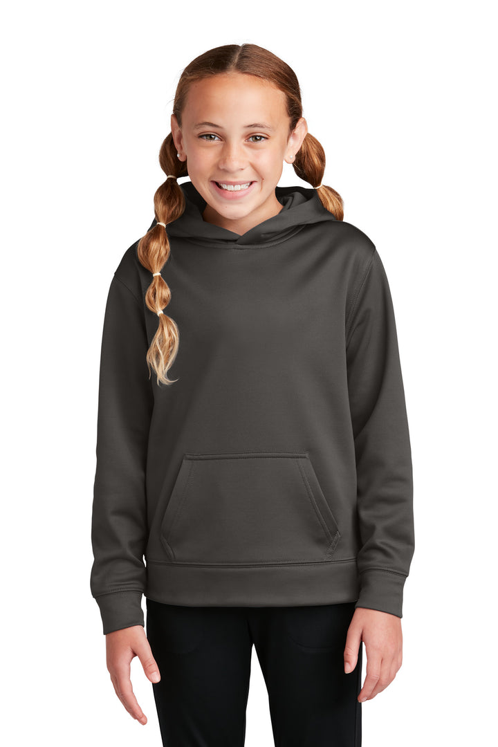 Sport-Tek¨ Youth Sport-Wick¨ Fleece Hooded Pullover. YST244