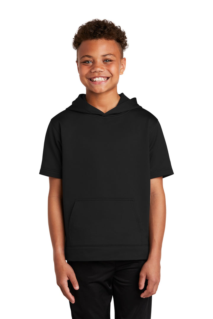 Sport-Tek ¨ Youth Sport-Wick ¨ Fleece Short Sleeve Hooded Pullover. YST251