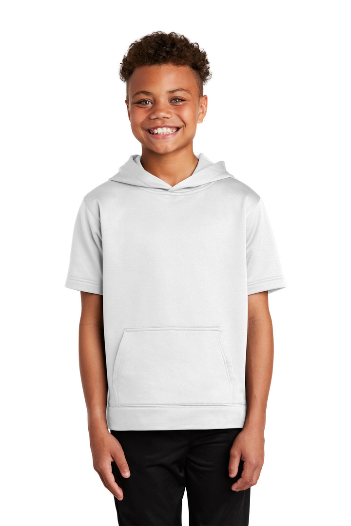 Sport-Tek ¨ Youth Sport-Wick ¨ Fleece Short Sleeve Hooded Pullover. YST251