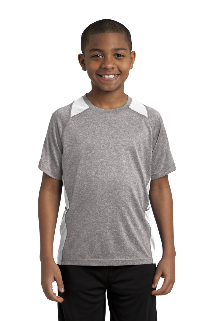 Sport-Tek¨ Youth Heather Colorblock Contender™ Tee. YST361