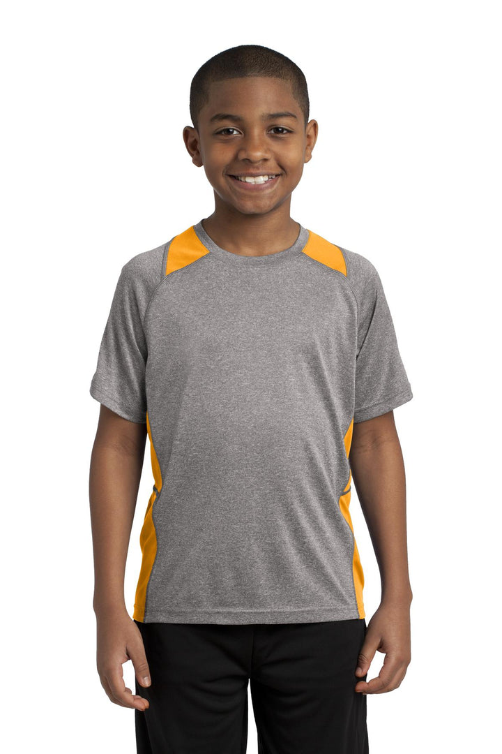 Sport-Tek¨ Youth Heather Colorblock Contender™ Tee. YST361