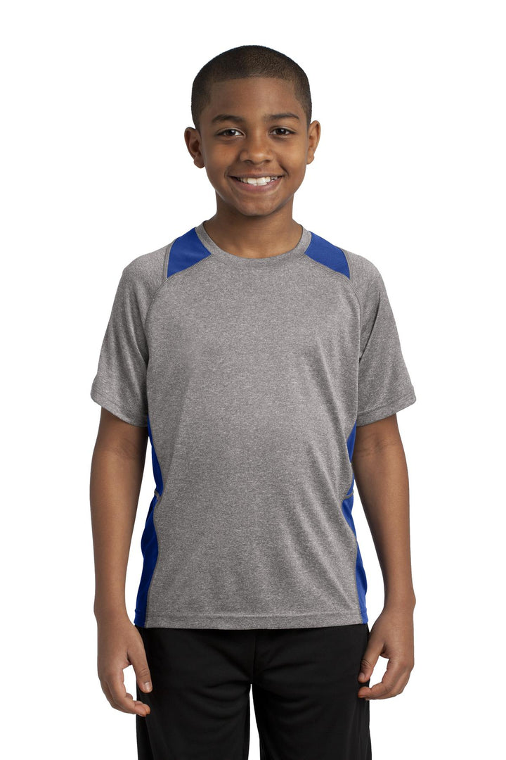 Sport-Tek¨ Youth Heather Colorblock Contender™ Tee. YST361