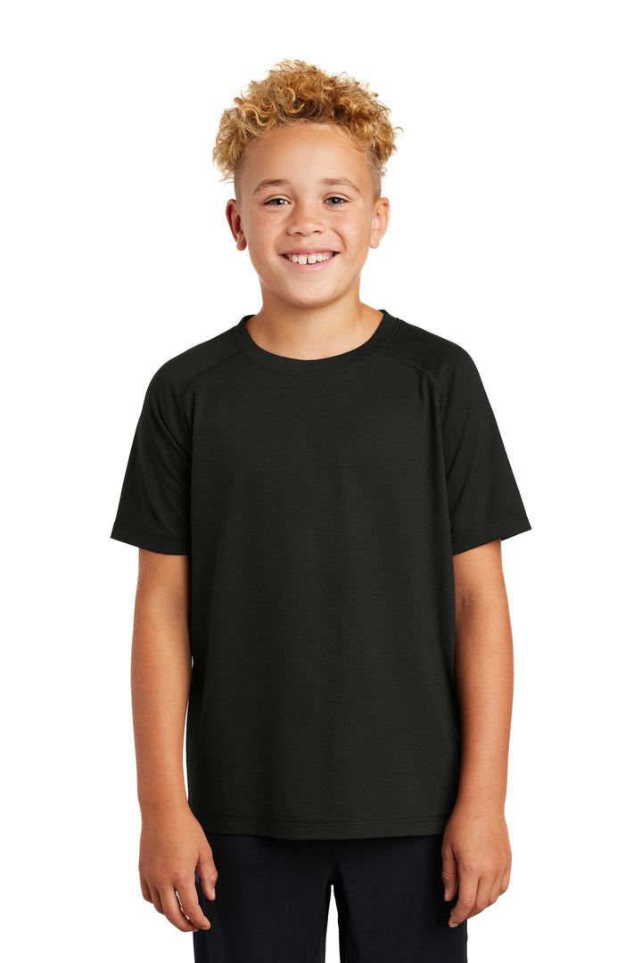Sport-Tek ¨ Youth PosiCharge ¨ Tri-Blend Wicking Raglan Tee. YST400