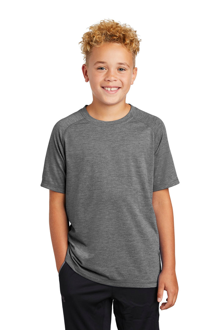 Sport-Tek ¨ Youth PosiCharge ¨ Tri-Blend Wicking Raglan Tee. YST400