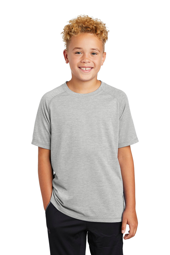 Sport-Tek ¨ Youth PosiCharge ¨ Tri-Blend Wicking Raglan Tee. YST400