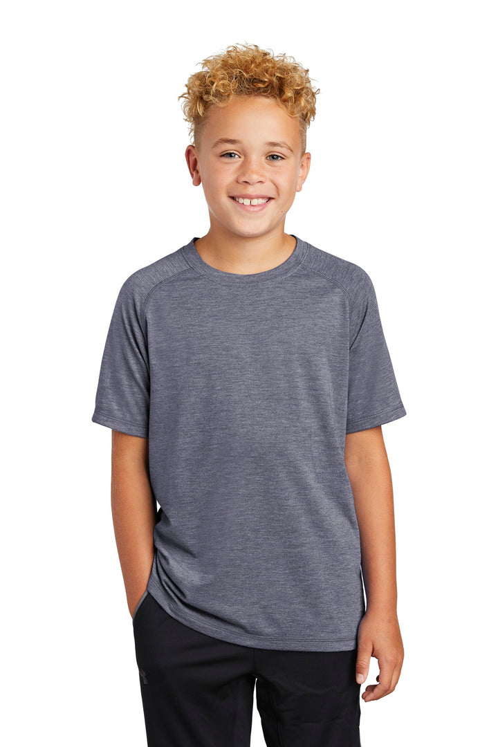Sport-Tek ¨ Youth PosiCharge ¨ Tri-Blend Wicking Raglan Tee. YST400