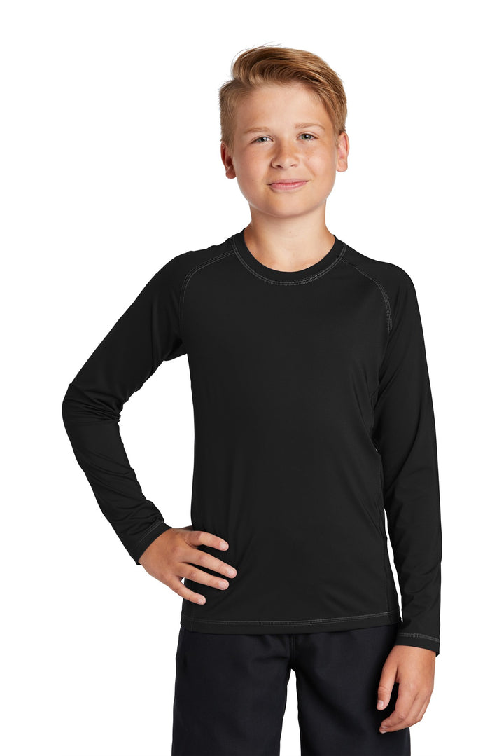 Sport-Tek ¨ Youth Long Sleeve Rashguard Tee. YST470LS