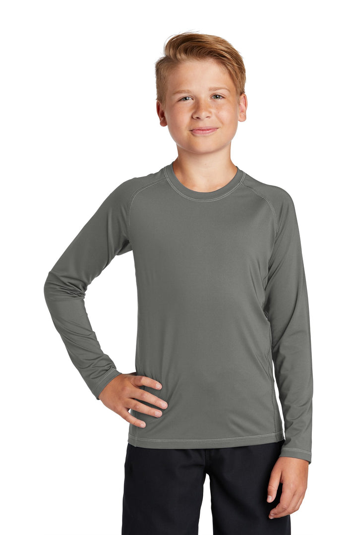 Sport-Tek ¨ Youth Long Sleeve Rashguard Tee. YST470LS