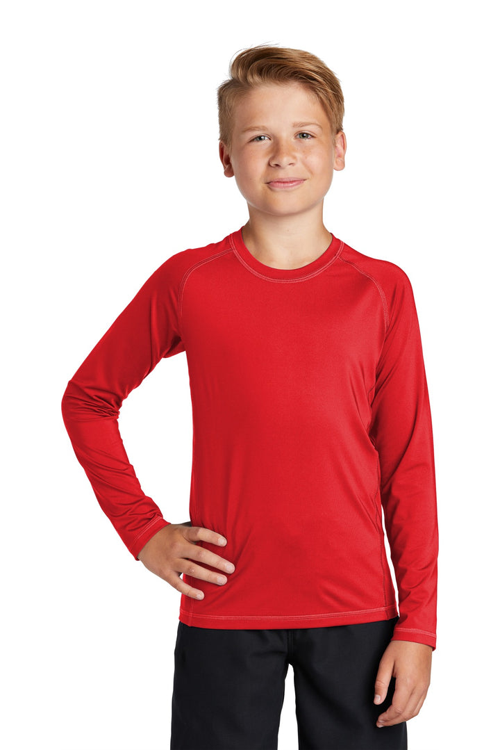 Sport-Tek ¨ Youth Long Sleeve Rashguard Tee. YST470LS