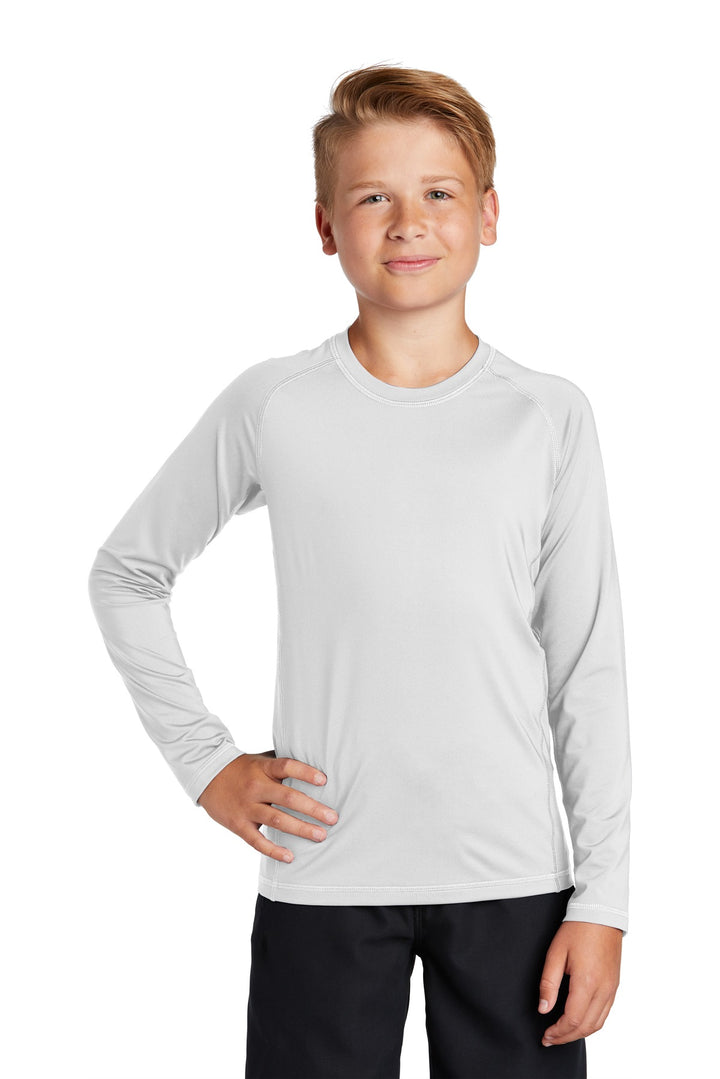 Sport-Tek ¨ Youth Long Sleeve Rashguard Tee. YST470LS