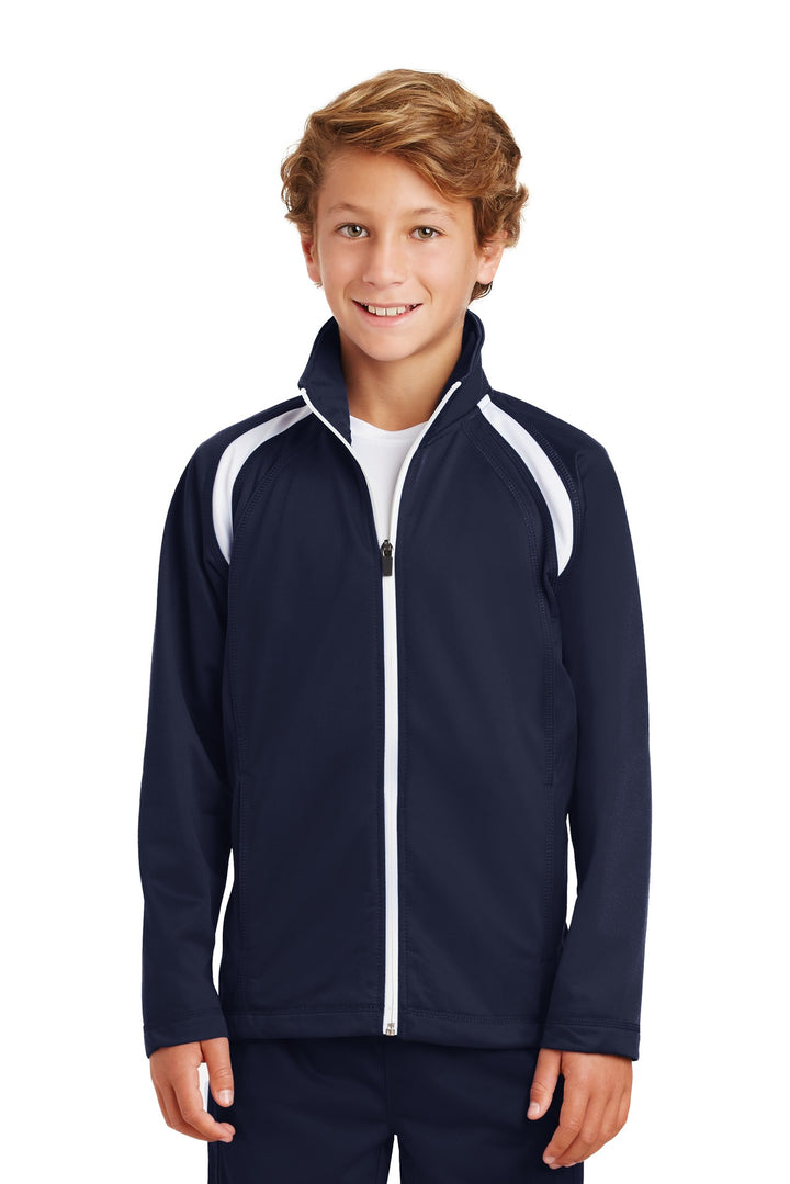Sport-Tek¨ Youth Tricot Track Jacket. YST90
