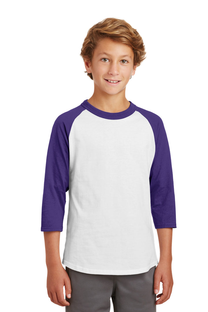 Sport-Tek¨ Youth Colorblock Raglan Jersey.  YT200
