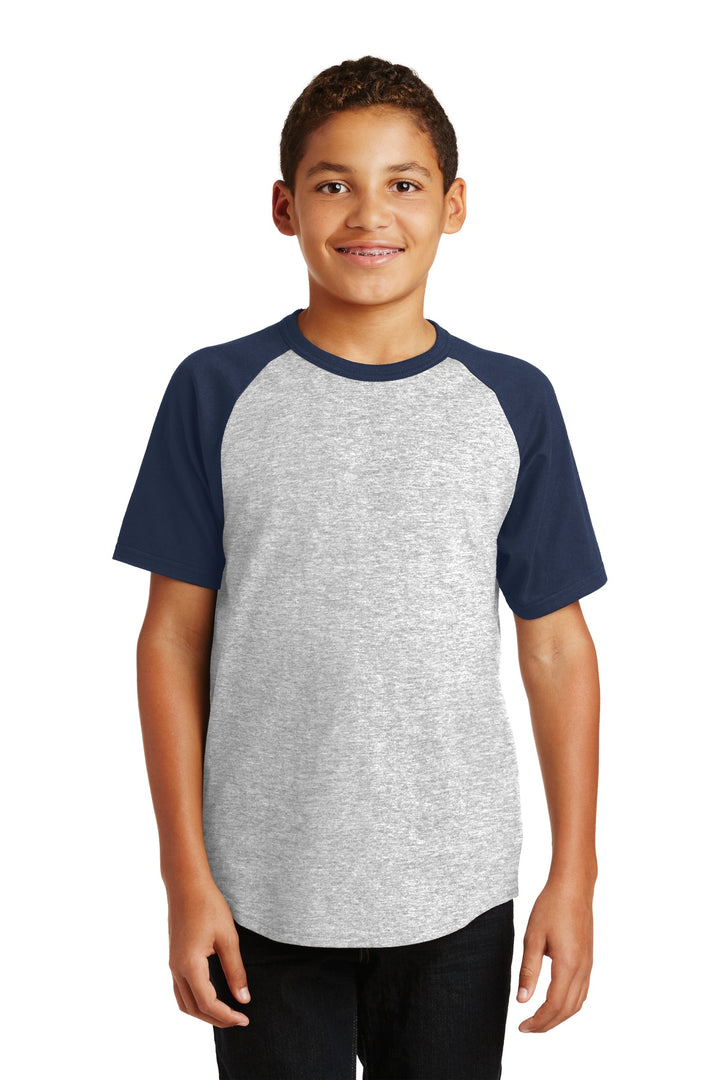Sport-Tek¨ Youth Short Sleeve Colorblock Raglan Jersey. YT201