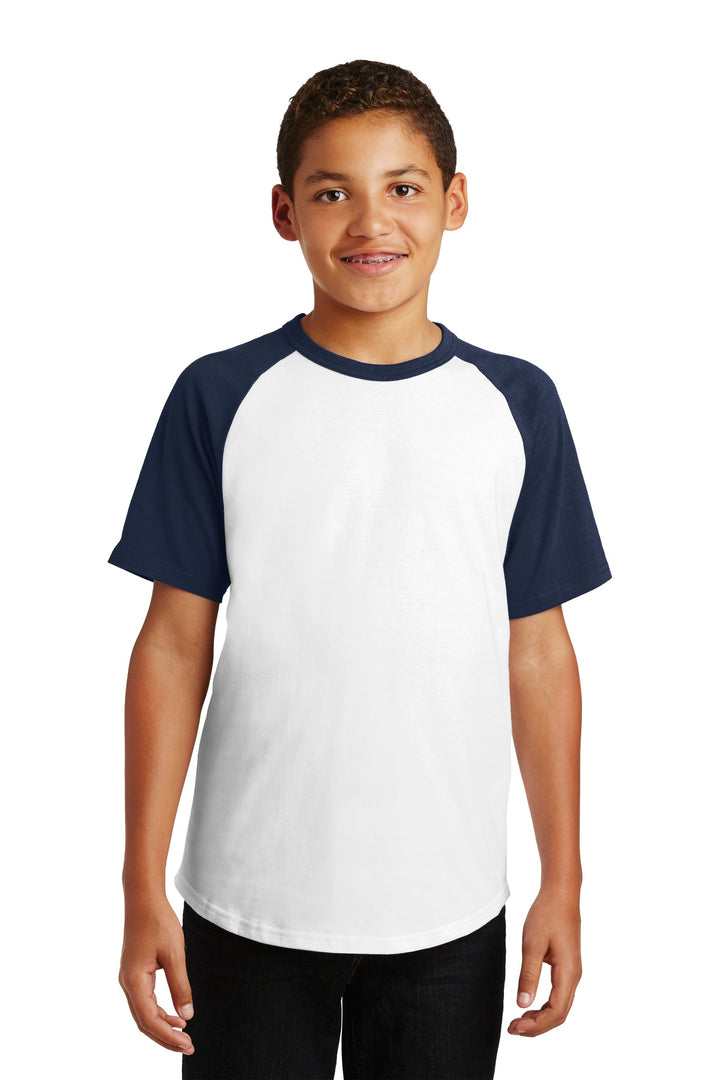 Sport-Tek¨ Youth Short Sleeve Colorblock Raglan Jersey. YT201