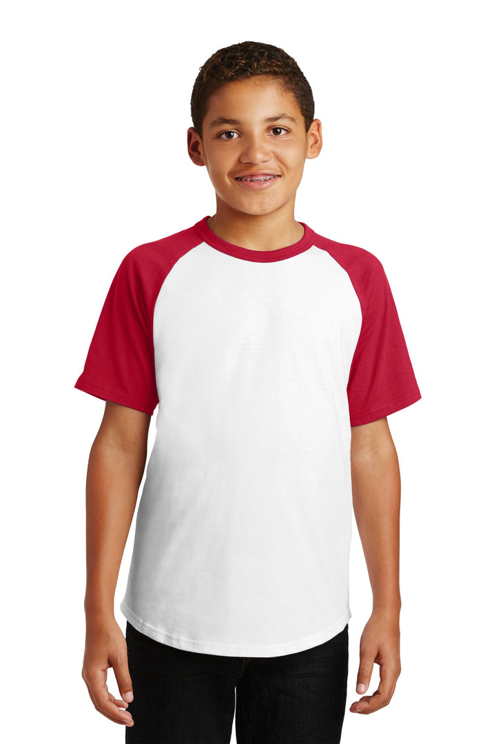 Sport-Tek¨ Youth Short Sleeve Colorblock Raglan Jersey. YT201