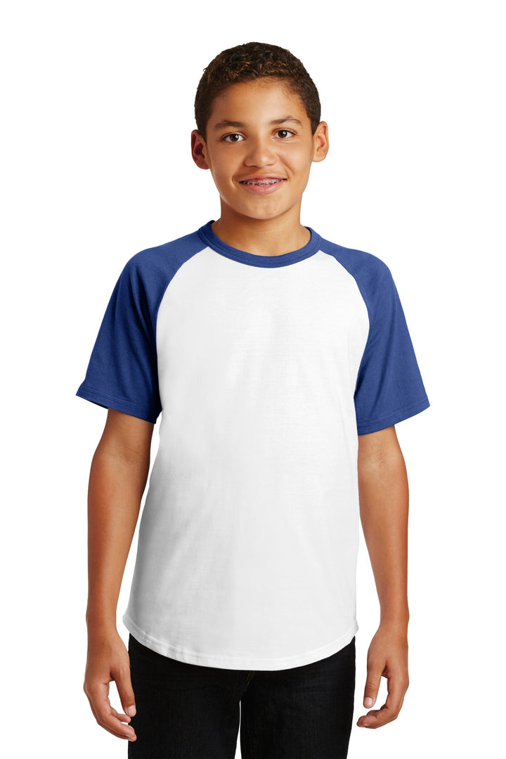Sport-Tek¨ Youth Short Sleeve Colorblock Raglan Jersey. YT201
