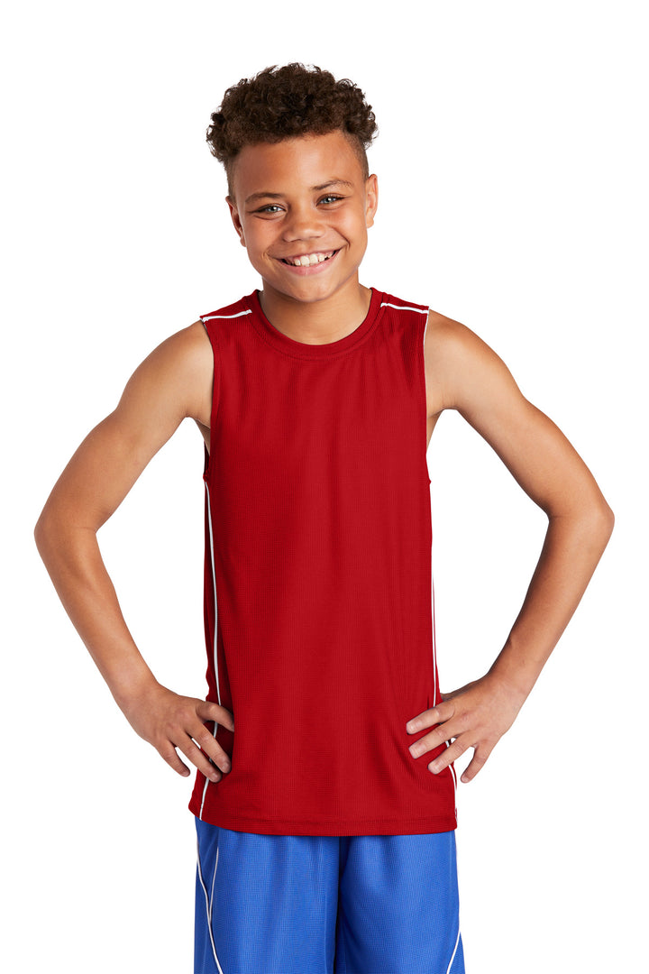 Sport-Tek¨ Youth PosiCharge¨ Mesh Reversible Sleeveless Tee. YT555